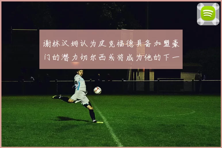 谢林汉姆认为皮克福德具备加盟豪门的潜力切尔西或将成为他的下一个选择